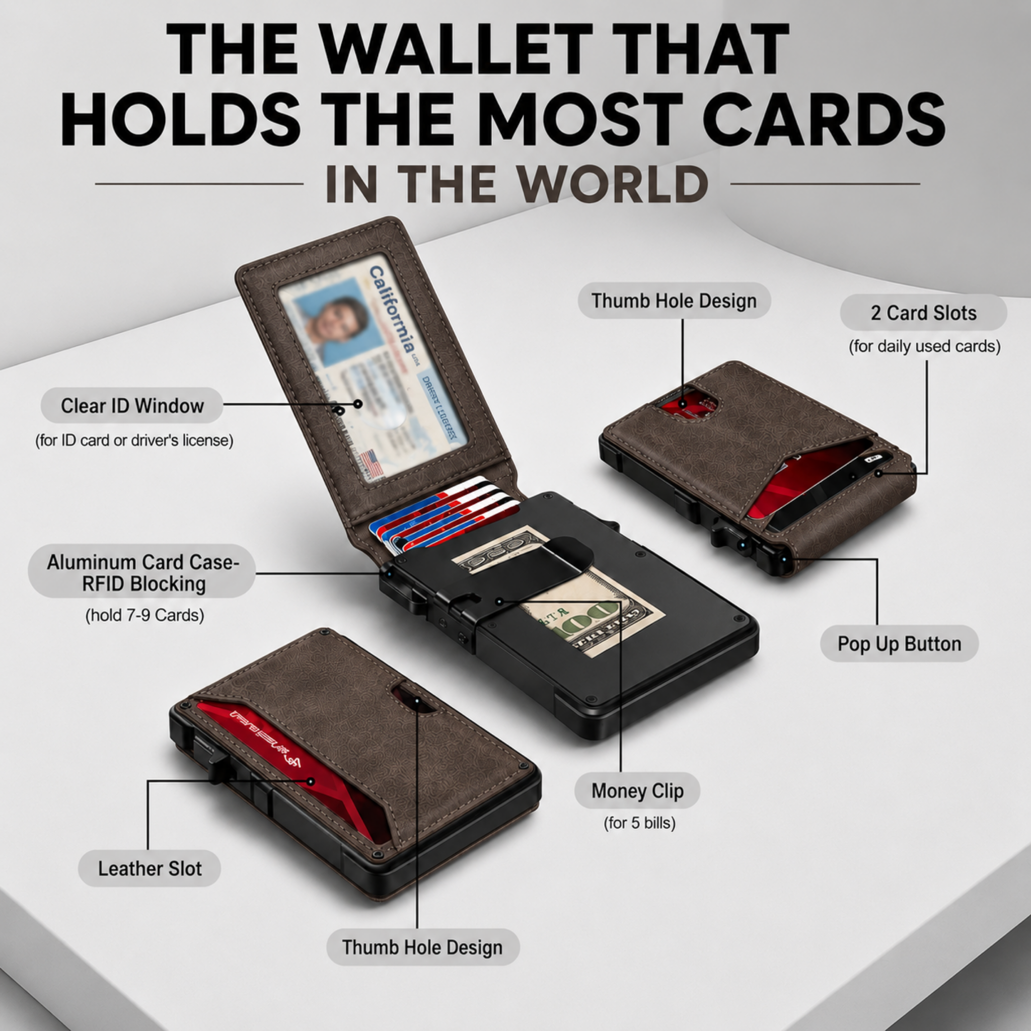 Faventina MagVault® Minimalist Wallet - Maximum Capacity. Minimal Footprint.