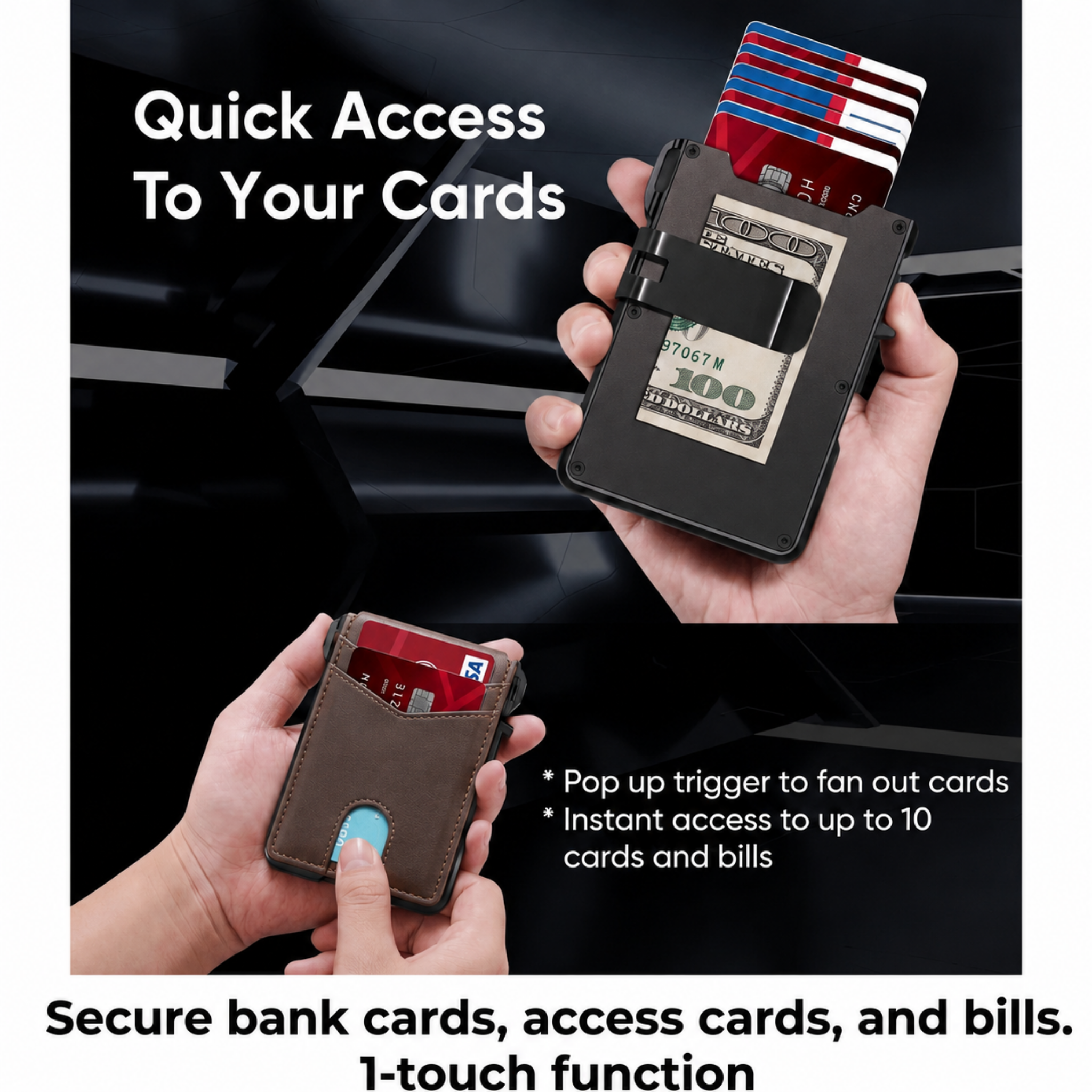 Faventina MagVault® Minimalist Wallet - Maximum Capacity. Minimal Footprint.