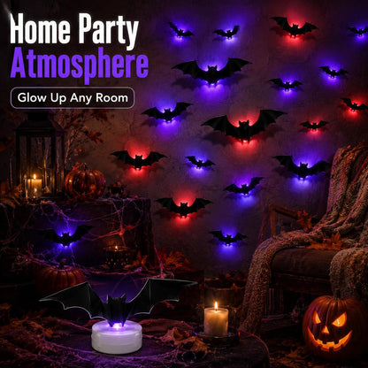 Faventina™ GlowBats — 3D LED Halloween Wall Decor