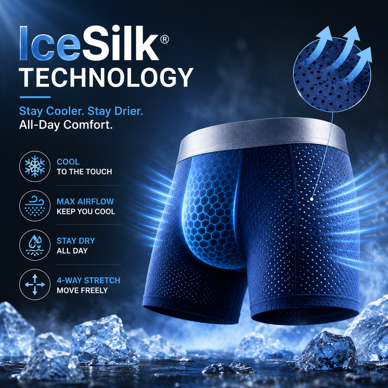 Faventina™ Premium Leakproof IceSilk Boxer