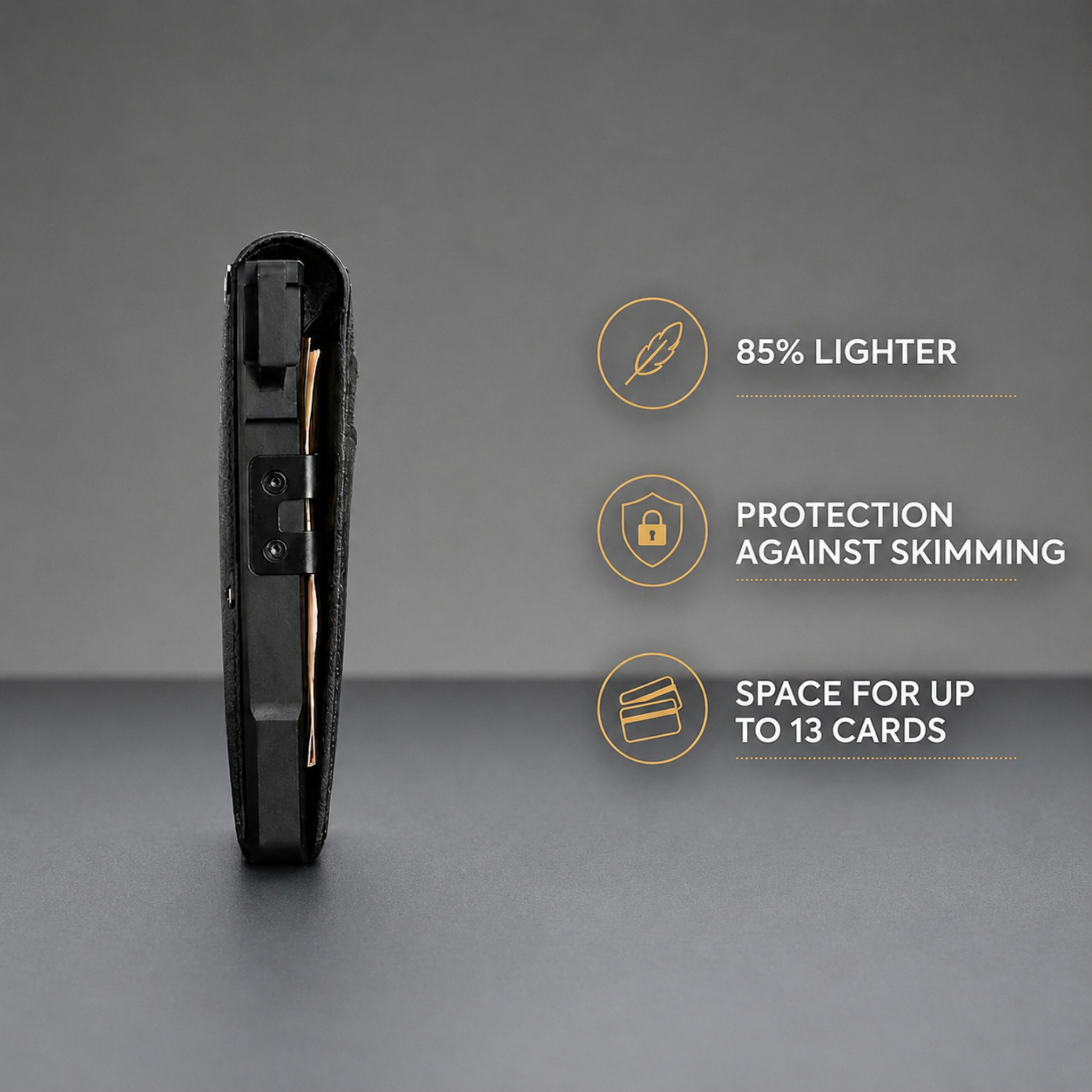 Faventina MagVault® Minimalist Wallet - Maximum Capacity. Minimal Footprint.