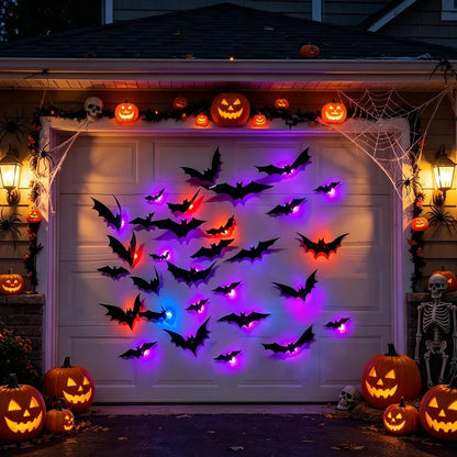 Faventina™ GlowBats — 3D LED Halloween Wall Decor