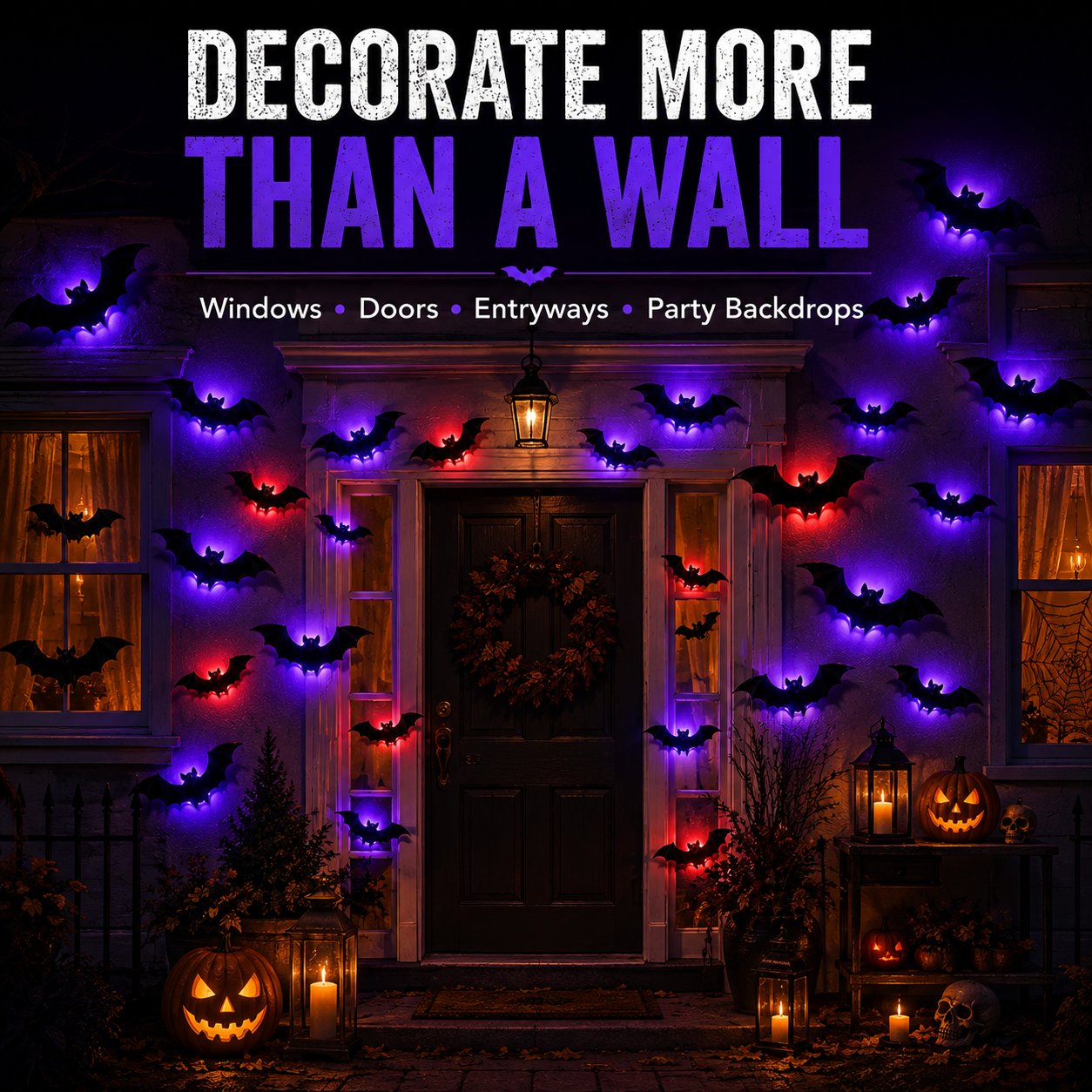 Faventina™ GlowBats — 3D LED Halloween Wall Decor