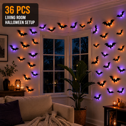 Faventina™ GlowBats — 3D LED Halloween Wall Decor
