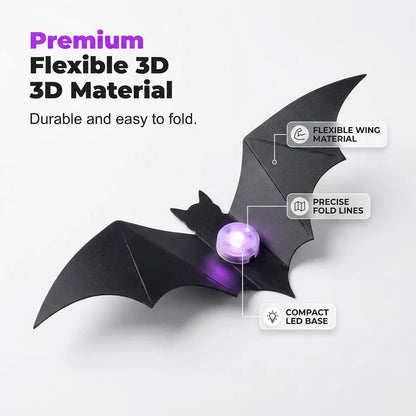 Faventina™ GlowBats — 3D LED Halloween Wall Decor