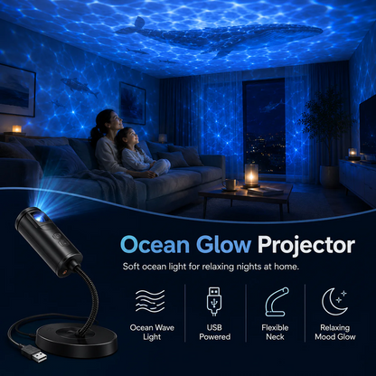 Faventina™ Plug-&-Play HD Star Projector – 11 Galaxy, Butterfly & Ocean Scenes